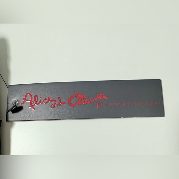 Alice + Olivia Air Black Strapless Tulip Hem Midi Dress NWT Little Black Dress - Picture 7 of 9